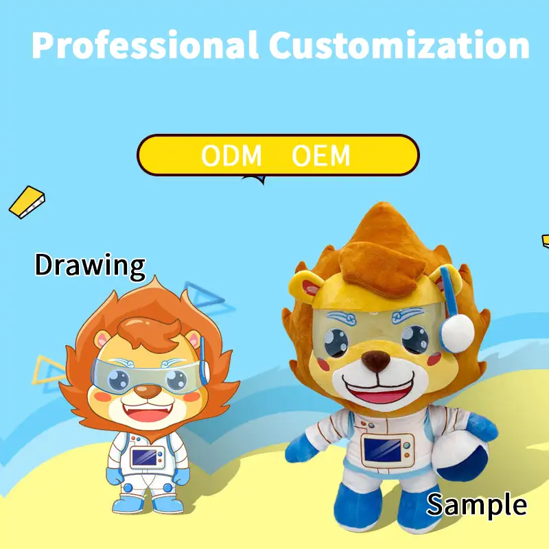 Plush Toy Factory Customizes Astronaut Lion Dolls - FactoryPlush